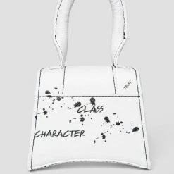 Woman Accessories Miniature Graffiti Bag - White