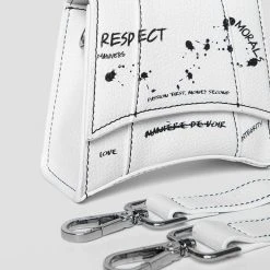 Woman Accessories Miniature Graffiti Bag - White