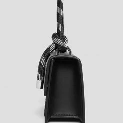 Woman Accessories Miniature Rope Handle Gum Bag - Black
