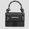 Woman Accessories Miniature Rope Handle Gum Bag - Black