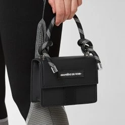 Woman Accessories Miniature Rope Handle Gum Bag - Black