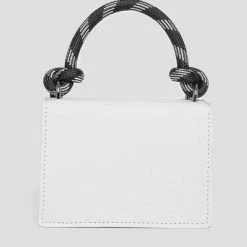 Woman Accessories Miniature Rope Handle Gum Bag - White