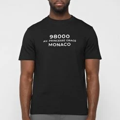 Man T-Shirts Monaco T-Shirt - Black