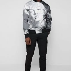 Man Jackets Monroe Bomber Jacket - Black