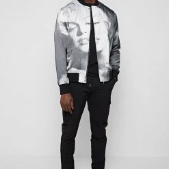 Man Jackets Monroe Bomber Jacket - Black