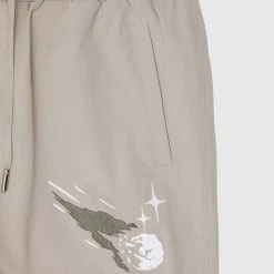 Man Casual Trousers Astronaut Multi-Pocket Cargo Pants - Taupe
