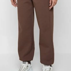 Woman Tracksuits Neoprene Oversized Joggers - Brown