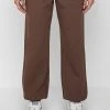 Woman Tracksuits Neoprene Oversized Joggers - Brown
