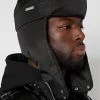 Man Accessories Nylon Trapper Hat - Black