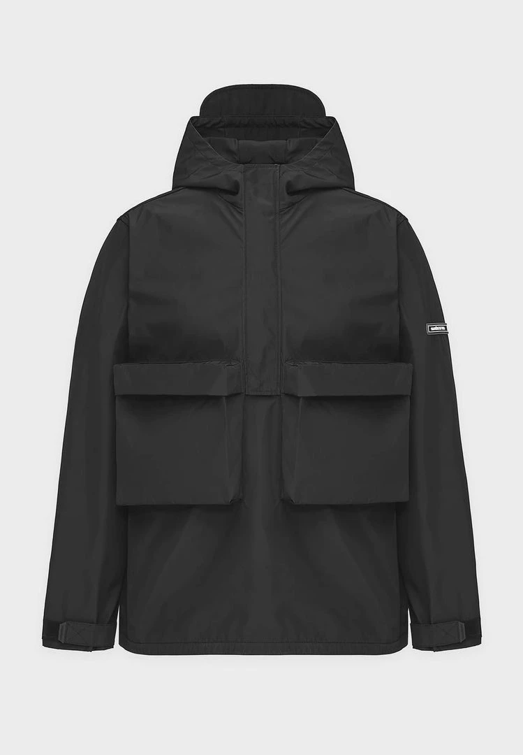 Man Jackets Nylon Cargo Anorak - Black