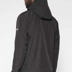 Man Jackets Nylon Cargo Anorak - Black