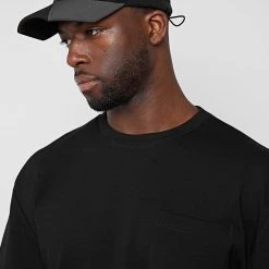 Man T-Shirts Oversized Fit T-Shirt - Black T-SHIRTS & TOPS