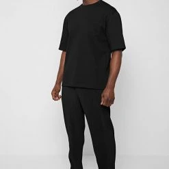 Man T-Shirts Oversized Fit T-Shirt - Black T-SHIRTS & TOPS