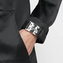 Woman Dresses Oversized Satin Blazer Dress - Black