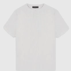 Man T-Shirts Pleated T-Shirt - Ice Grey