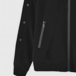 Man Tracksuit Tops Matte Popper Track Jacket - Black TRACKSUITS
