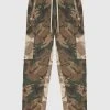 Man Casual Trousers CARGO PANTS Paint Splatter Camo Cargos Pants - Camo