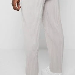 Man Casual Trousers Pleated Trousers - Ice Grey