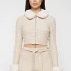 Woman Jackets CO-ORDS Plush Knitted Jacket - Beige