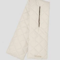 Woman Accessories Quilted Puffer Scarf - Beige