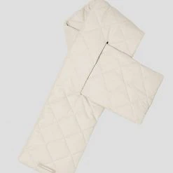 Woman Accessories Quilted Puffer Scarf - Beige
