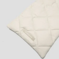 Woman Accessories Quilted Puffer Scarf - Beige