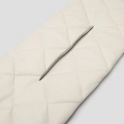 Woman Accessories Quilted Puffer Scarf - Beige