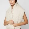 Woman Accessories Quilted Puffer Scarf - Beige