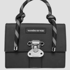 Woman Accessories Rope Handle Gum Bag - Black