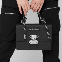 Woman Accessories Rope Handle Gum Bag - Black