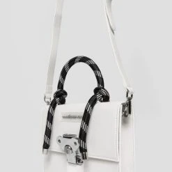 Woman Accessories Rope Handle Gum Bag - White