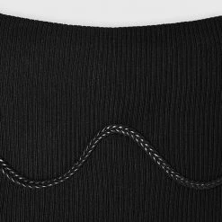 Woman Tops Rope Underbust Crop Top - Black