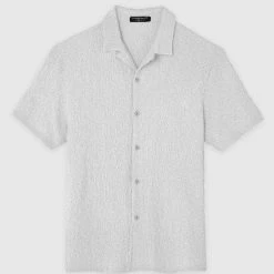 Man Shirts Seersucker Shirt - Grey