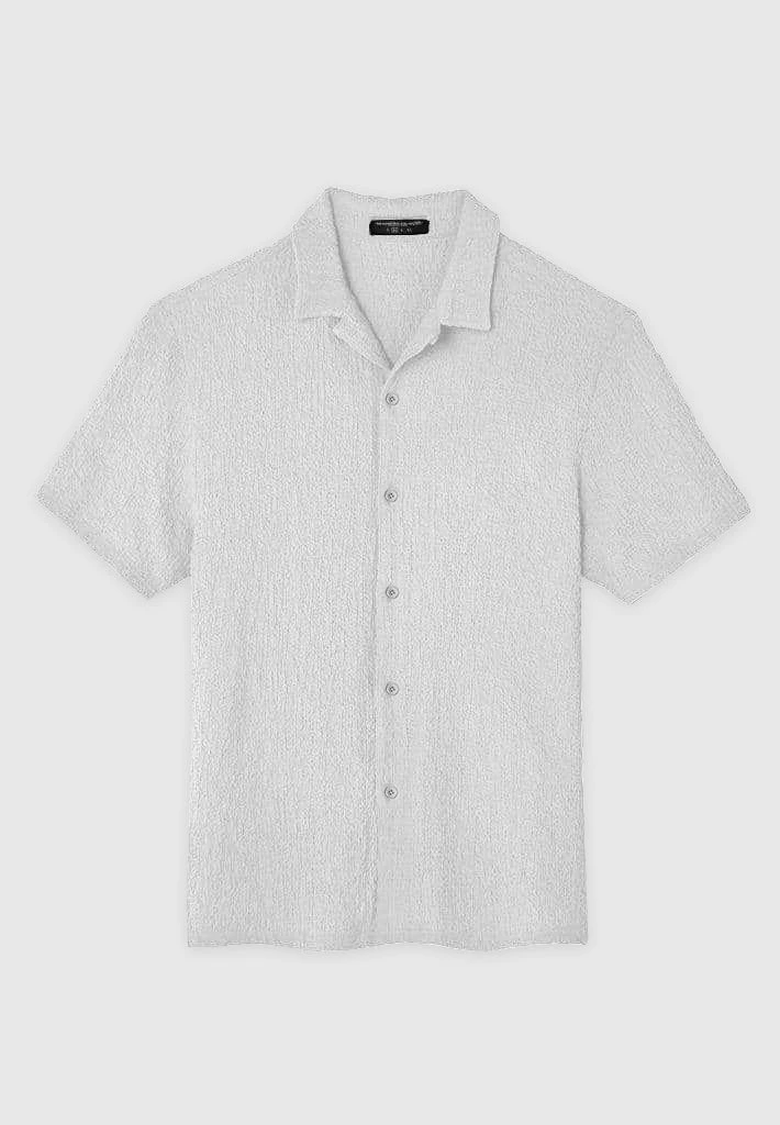 Man Shirts Seersucker Shirt - Grey