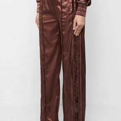 Woman Tracksuits Satin And Velvet Trousers - Brown