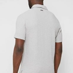 Man Shirts Seersucker Shirt - Grey