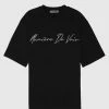 Man T-Shirts T-SHIRTS & TOPS Signature Embroidery T-Shirt - Black