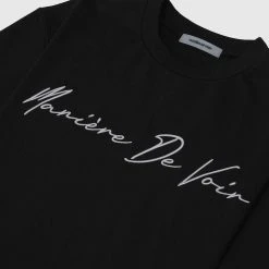 Man T-Shirts T-SHIRTS & TOPS Signature Embroidery T-Shirt - Black