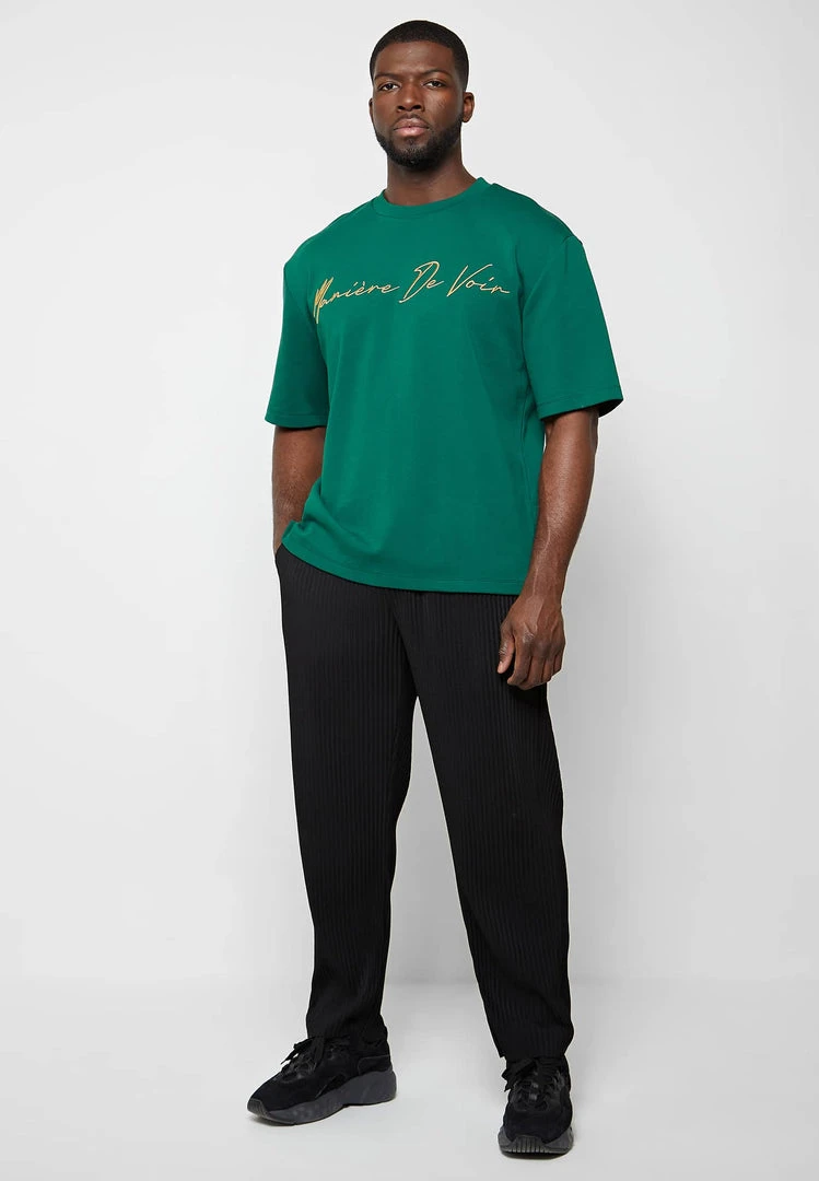 Man T-Shirts Signature Embroidery T-Shirt - Green T-SHIRTS & TOPS