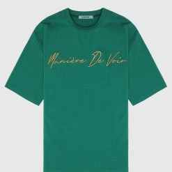 Man T-Shirts Signature Embroidery T-Shirt - Green T-SHIRTS & TOPS