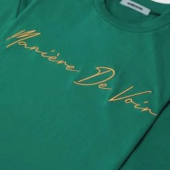 Man T-Shirts Signature Embroidery T-Shirt - Green T-SHIRTS & TOPS