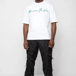 Man T-Shirts Signature Embroidery T-Shirt - White