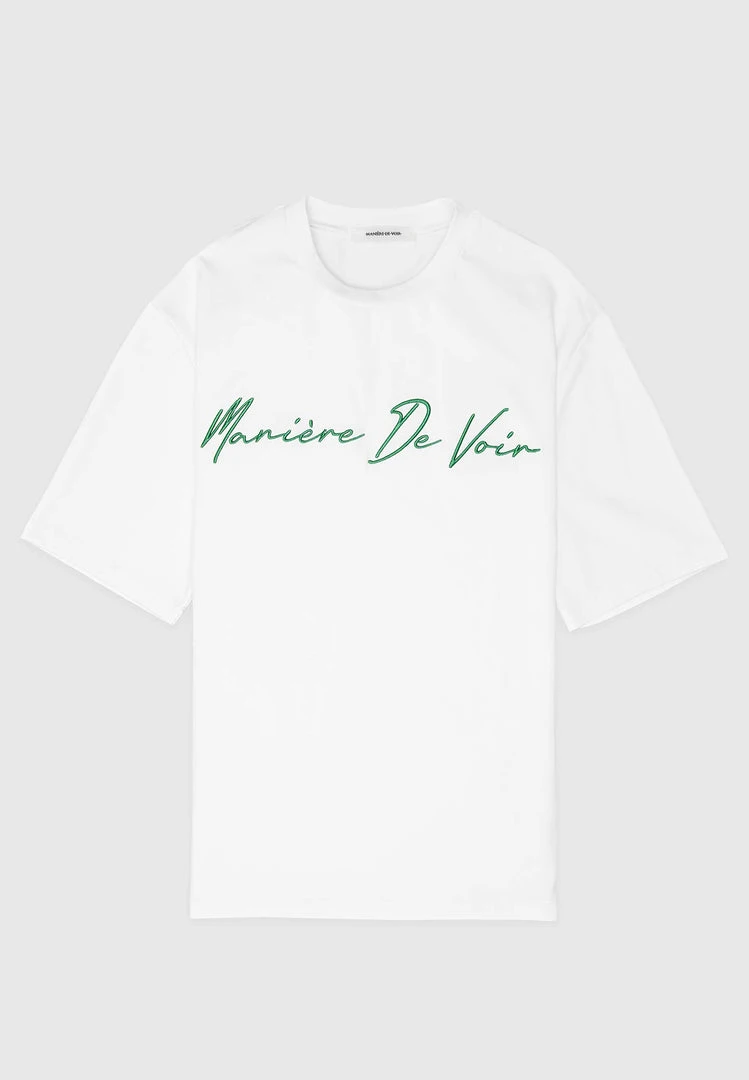 Man T-Shirts Signature Embroidery T-Shirt - White