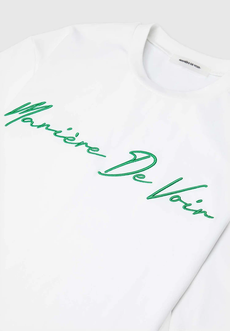 Man T-Shirts Signature Embroidery T-Shirt - White
