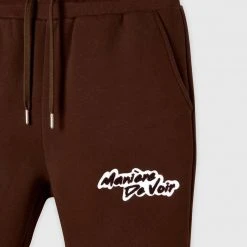 Man Tracksuit Bottoms Signature Joggers - Brown