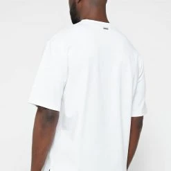 Man T-Shirts Starry Night Graphic T-Shirt - White