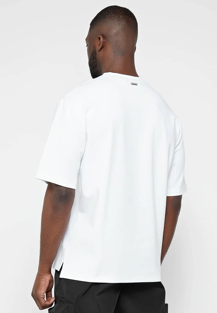 Man T-Shirts Starry Night Graphic T-Shirt - White