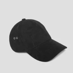 Man Accessories Suede Cap - Black HATS
