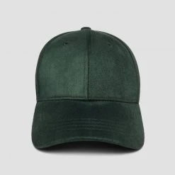Man Accessories Suede Cap - Emerald Green