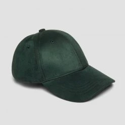 Man Accessories Suede Cap - Emerald Green